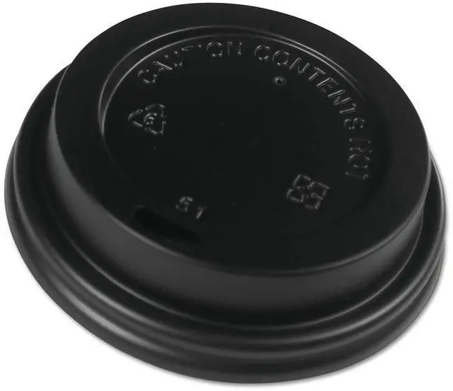Alt view image 3 of 4 - Boardwalk BWKHOTBL8 Hot Cup Dome Lids, Fits 8 oz Hot Cups