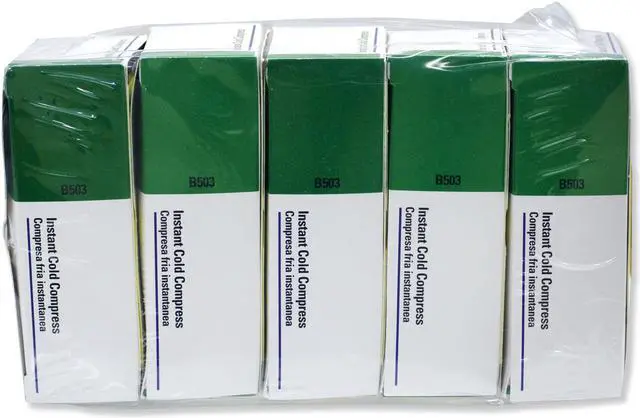 Alt view image 3 of 4 - Instant Cold Pack,White,4 x 5 In,PK5 FIRST AID ONLY B503-5
