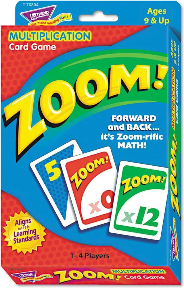 Alt view image 6 of 20 - Trend Zoom Math Card Game Ages 9 and Up T76304