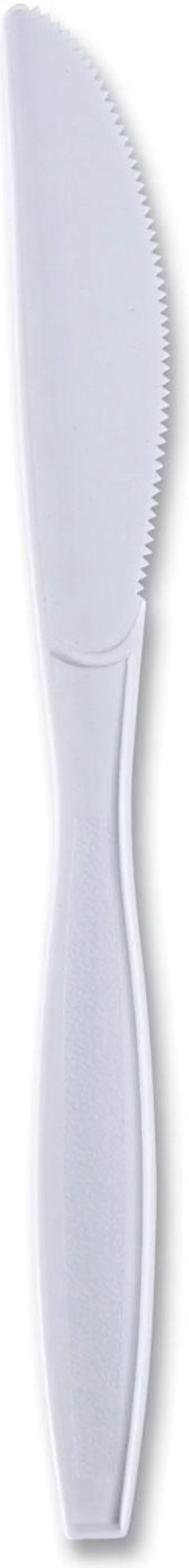 Alt view image 3 of 3 - Boardwalk BWKKNIHWPPWIW Heavyweight Wrapped Polypropylene Cutlery, Knife