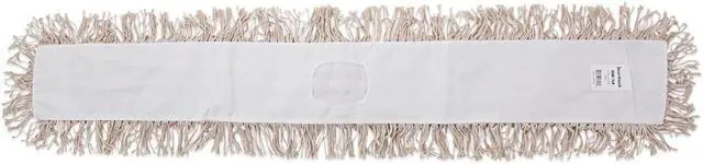 Alt view image 8 of 14 - Boardwalk Industrial Dust Mop Head Hygrade Cotton 48w x 5d White 1348