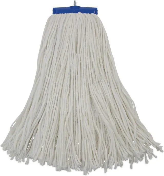 Alt view image 4 of 12 - Boardwalk Cut-End Lie-Flat Wet Mop Head Rayon 16oz White 716REA