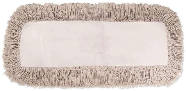 Alt view image 9 of 18 - Boardwalk Industrial Dust Mop Head Hygrade Cotton 18w x 5d White 1318