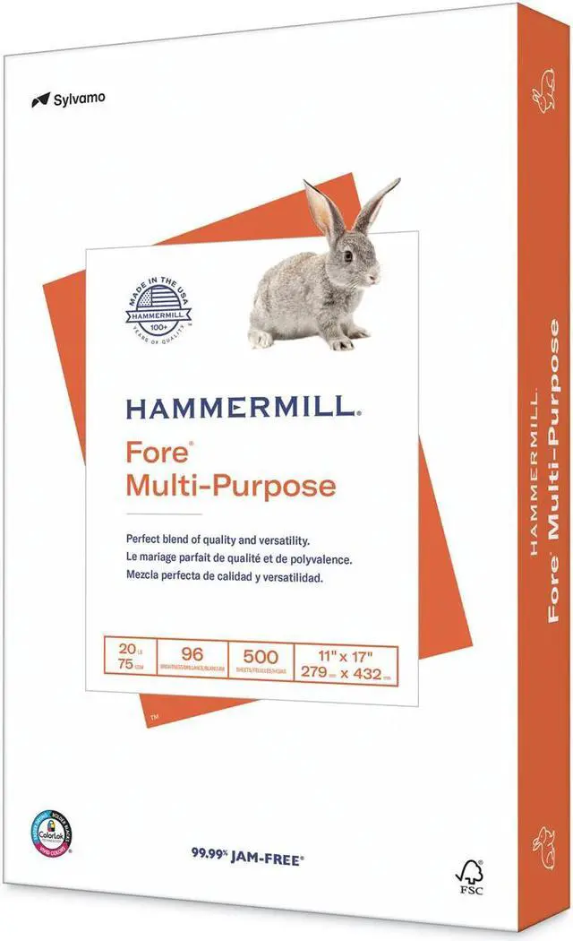 Alt view image 10 of 10 - Hammermill Fore Multipurpose Paper 500 SH/RM