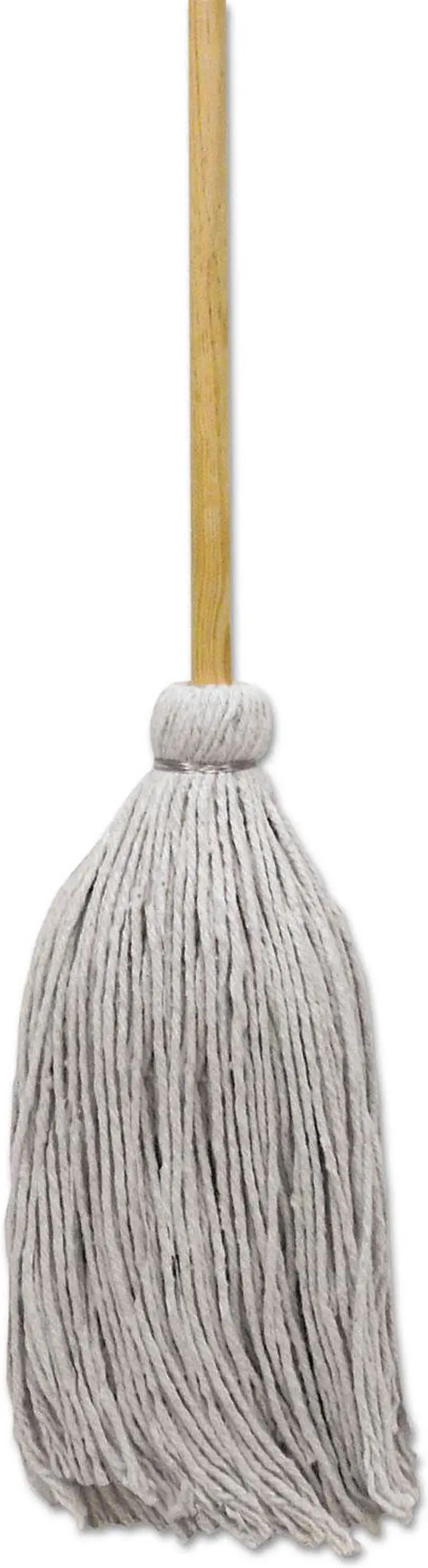 Alt view image 2 of 4 - Boardwalk Mop Head, Cotton, Cut-End, White, #16 Handle Deck, 12/carton BWKCD50016S Includes 12 mops per case.