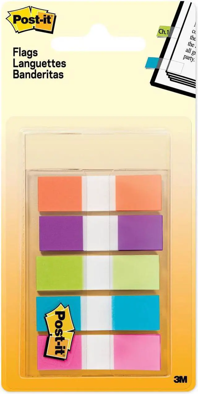 Alt view image 15 of 20 - 3M 6835CB Small Flags Five Bright Colors Five Dispensers of 20 Flags per Color