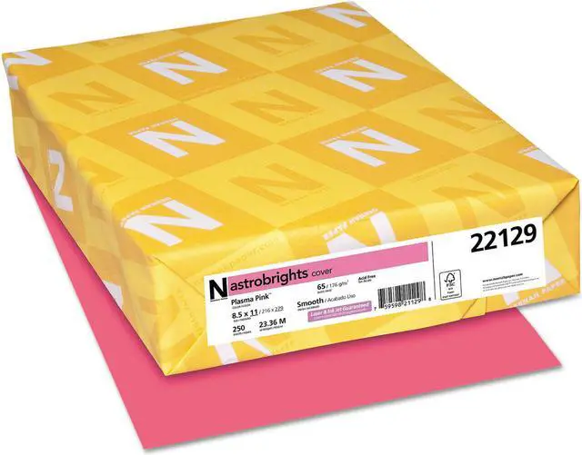 Alt view image 3 of 18 - NEENAH PAPER 22129 ColoCardtock, PlasmaPink, 250s, PK250