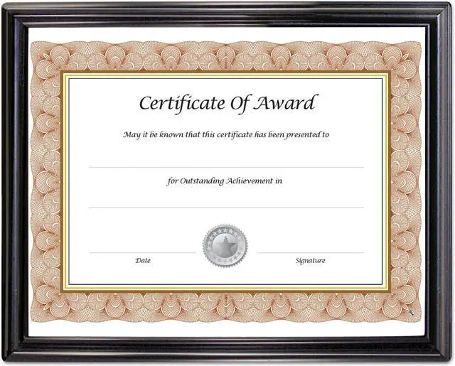 Alt view image 6 of 7 - NuDell EZ Mount Document Frame, Plastic, 8 1/2 x 11, Black