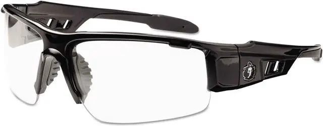 Alt view image 6 of 8 - Ergodyne Clear Safety Glasses Dagr Black 52000