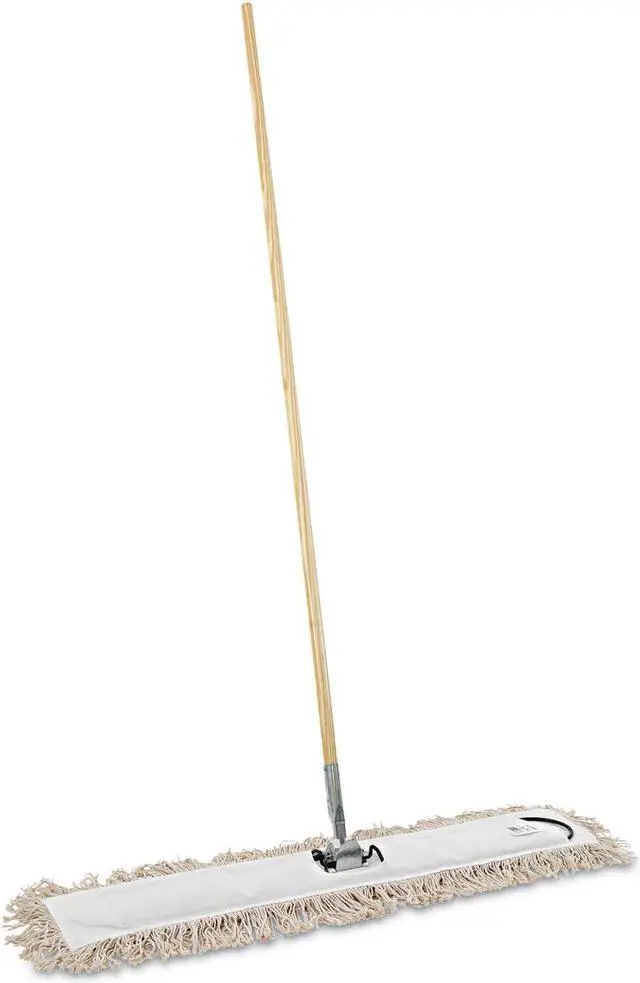 Alt view image 8 of 20 - Boardwalk Cut-End Dust Mop Kit 36 x 5 60" Wood Handle Natural M365C