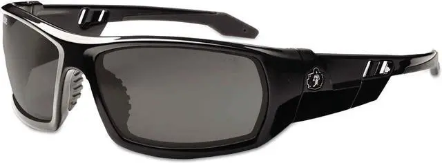 Alt view image 9 of 9 - Ergodyne Smoke Lens Safety Glasses Black 50030