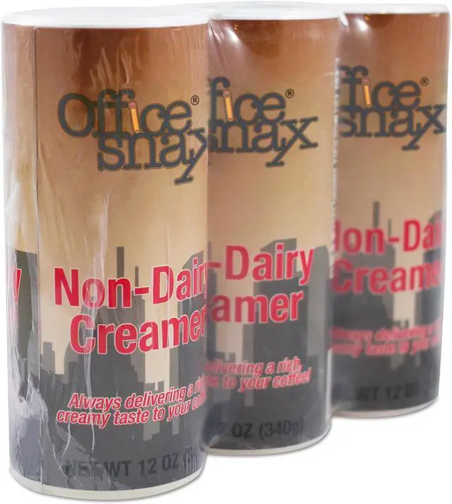 Alt view image 3 of 6 - Office Snax Reclosable Powdered Non-Dairy Creamer 12 oz Canister 3/Pack 00020G