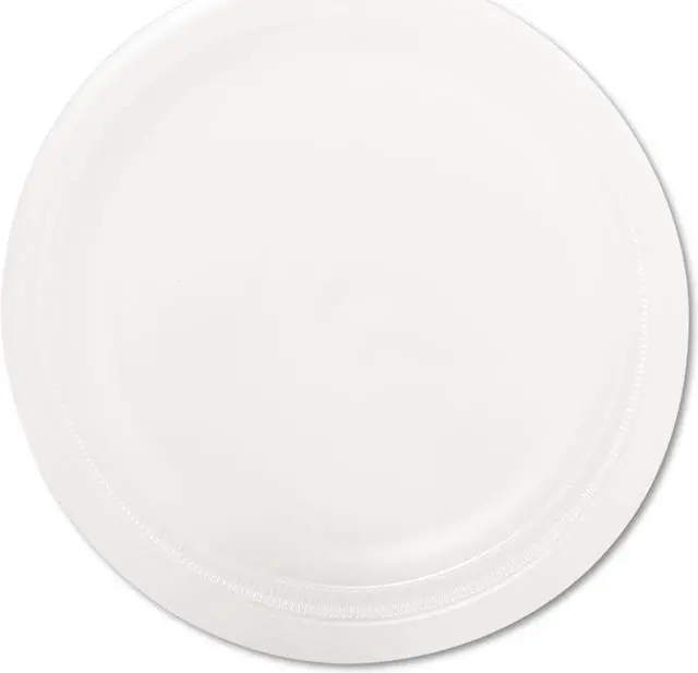 Alt view image 5 of 6 - Quiet Classic Laminated Foam Dinnerware Plate 9" dia White 125/Pack