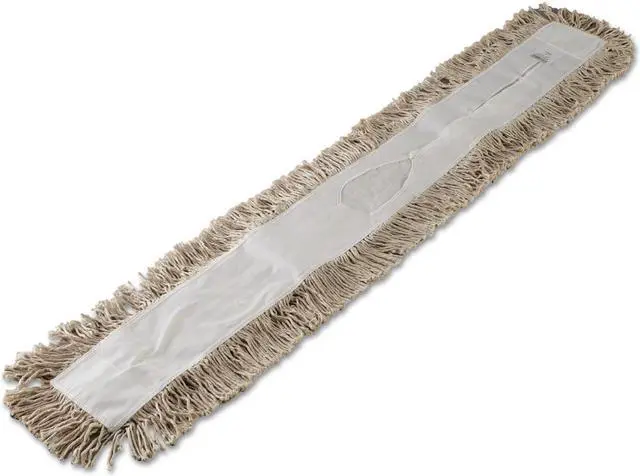Alt view image 9 of 12 - Boardwalk Mop Head Dust Cotton 48 x 3 White 1048