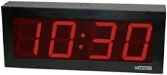 Alt view image 7 of 9 - Valcom VIP-D440ADS IP PoE 4 Digit, 4 inch Digital Clock, Double Sided, Part No# VIP-D440ADS