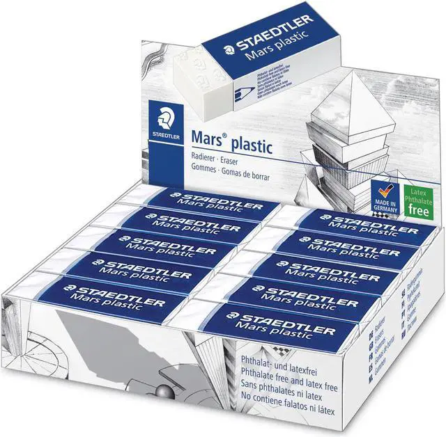 Alt view image 9 of 17 - Staedtler Eraser,Eraser White,Wh 52650