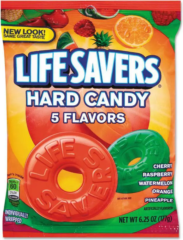 Alt view image 2 of 2 - Wrigley Life Savers 5 Flavors Hard Candies