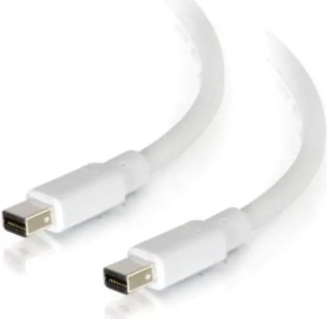 Alt view image 6 of 9 - C2G 3ft Mini DisplayPort Cable M/M - White - 3 ft Mini DisplayPort A/V Cable for Notebook, Audio/Video Device - First End: 1 x Mini DisplayPort Male Thunderbolt - Second End: 1 x Mini DisplayPort ...