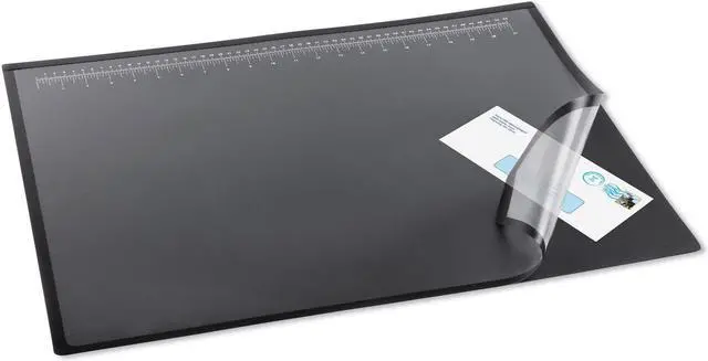 Alt view image 3 of 4 - Artistic Lift-Top Pad Desktop Organizer with Clear Overlay 31 x 20 Black 41200S