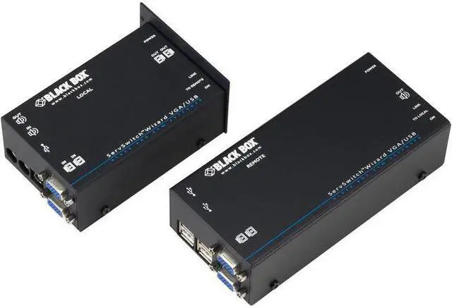 Alt view image 3 of 9 - BLACK BOX ACU5250A-R2 SERVSWITCH WIZARD USB KVM EXTENDER WITH DUAL-HEAD VGA AND AUDIO