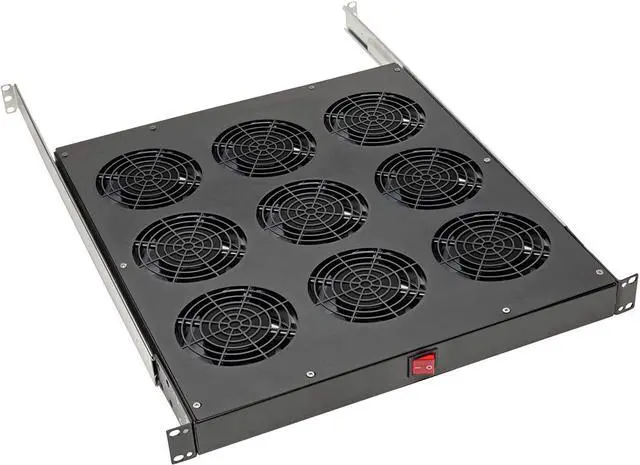 Alt view image 10 of 15 - Tripp Lite SRFANTRAY9 Fan Tray - 9 Fan - 1U - 19" - 864 CFM - Upflow Air Discharge Pattern