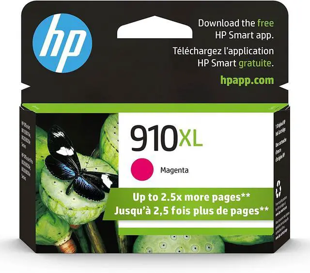 Alt view image 7 of 20 - HP 910XL High Yield Magenta Original Ink Cartridge, ~825 pages, 3YL63AN#140