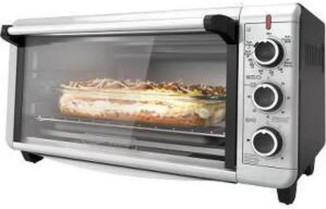 Alt view image 5 of 6 - Black & Decker Extra-Wide Toaster Oven TO3240XSBD