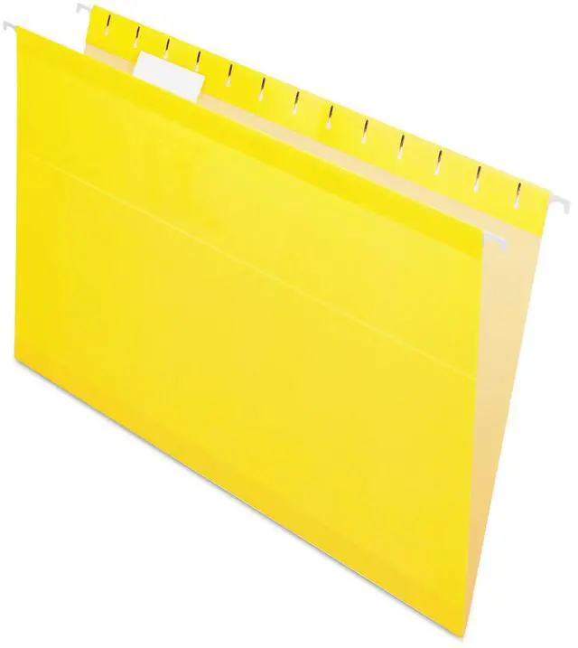 Main image of Pendaflex Reinforced Hanging Folders 1/5 Tab Legal Yellow 25/Box 415315YEL