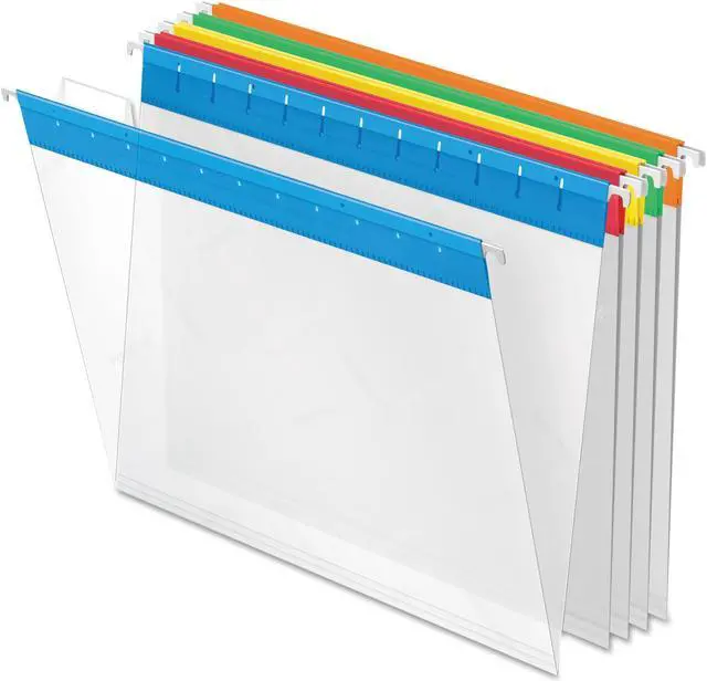 Alt view image 2 of 16 - Pendaflex Poly Hanging File Folders 1/5 Tab Letter Assorted Colors 25/Box 55708