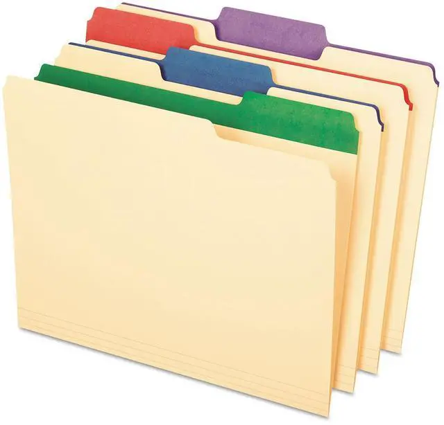 Alt view image 2 of 20 - Pendaflex Color Tab File Folders 1/3 Cut 3/4" Exp. Letter 50/BX 84101