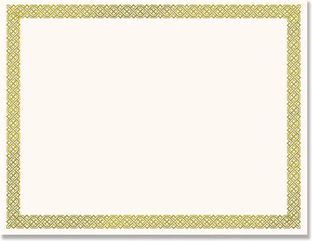 Alt view image 2 of 2 - Masterpiece Studios 936060 Braided Foil Border Certicicate- Pack of 12