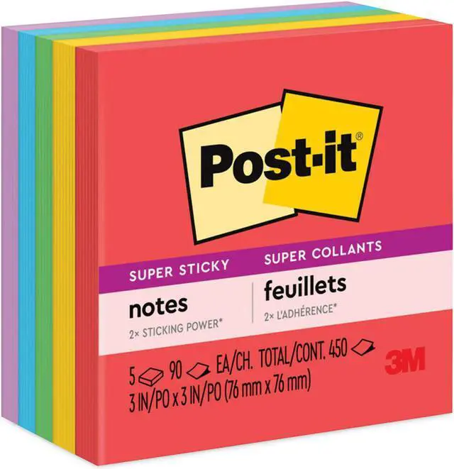 Alt view image 5 of 13 - Post-it Pads in Marrakesh Colors 3 x 3 90-Sheet 5/Pack 6545SSAN
