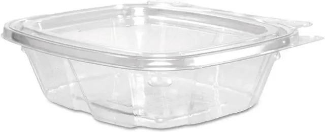 Alt view image 5 of 6 - ClearPac Container Lid Combo-Packs, 4.9 x 1.4 x 5.5, 8 oz, Clear, 200/Carton DCCCH8DEF