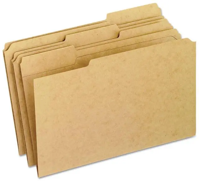 Alt view image 3 of 5 - Pendaflex Two-Ply Dark Kraft File Folders 1/3 Cut Top Tab Legal Brown 100/Box RK15313