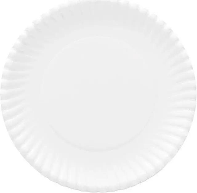 Alt view image 5 of 5 - AJM AJMOH9AJBXWH Gold Label Coated Paper Plates, 9 Inch Dia, White, 120/Pk, 8 Pk/Ct
