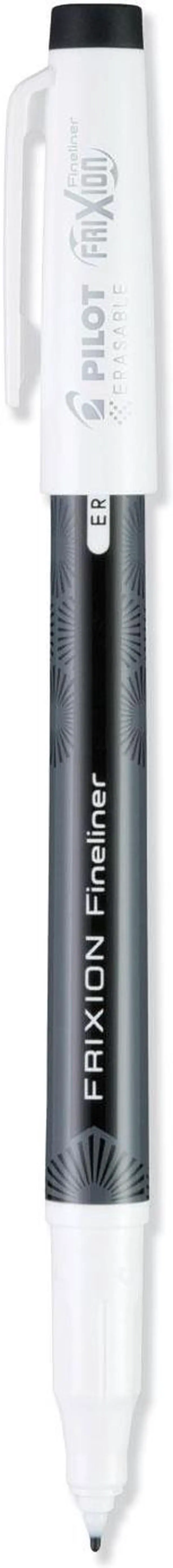Alt view image 3 of 3 - Pilot FriXion Erasable Stick Marker Pen 0.6 mm Black Ink/Barrel Dozen 11485