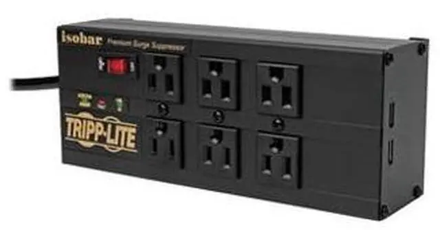 Alt view image 9 of 16 - TRIPP LITE IBAR6ULTRAUSBB 10.0 Feet 6 Outlets 3840 Joules Surge Protector