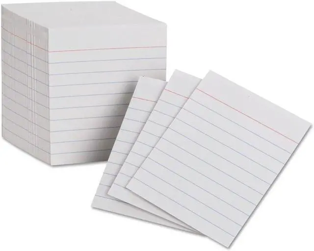 Alt view image 5 of 10 - Oxford 10009 Ruled Mini Index Cards, 3 x 2 1/2, White, 200/Pack, 1 Pack