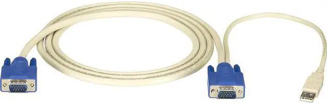 Alt view image 3 of 10 - KVM CPU CABLE - HD15, VGA, USB, 6FT