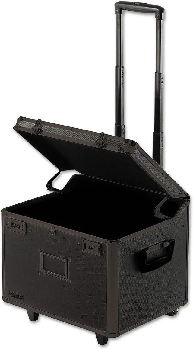 Alt view image 2 of 2 - Vaultz VZ00307 Locking Mobile File Chest, Letter/Legal, Tactical Black