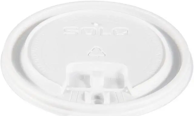 Alt view image 4 of 8 - Lift Back & Lock Tab Cup Lids For Foam Cups, 16Oz, White, 1000/Carton