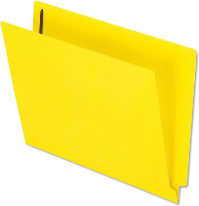 Alt view image 2 of 6 - Pendaflex Reinforced End Tab Expansion Folders Two Fasteners Letter Yellow 50