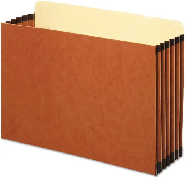 Alt view image 7 of 8 - 5 1/4 Inch Expansion File Pocket, Straight, Legal, Redrope, 10/Box