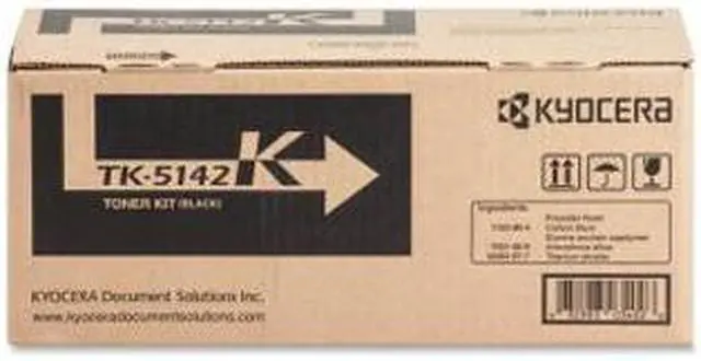 Alt view image 4 of 9 - Black Toner Cartridge for Kyocera TK-5142K ECOSYS M6530cdn, ECOSYS P6130cdn, Genuine Kyocera Brand