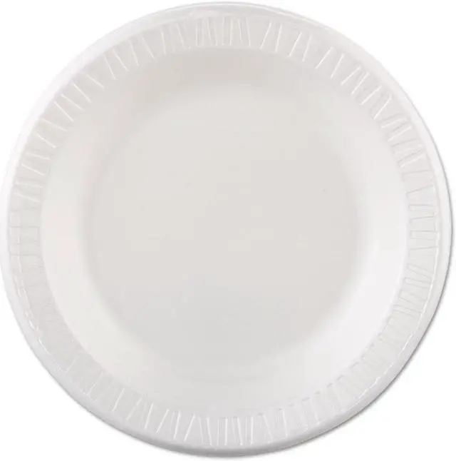Alt view image 3 of 8 - Quiet Classic Laminated Foam Dinnerware Plate 10 1/4" White 125/Pk 4 Pks/Cs