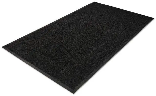 Alt view image 2 of 4 - Genuine Joe Indoor Wiper Mat Nylon Carpet Rubber Back 43-1/2"X66" BK 59464
