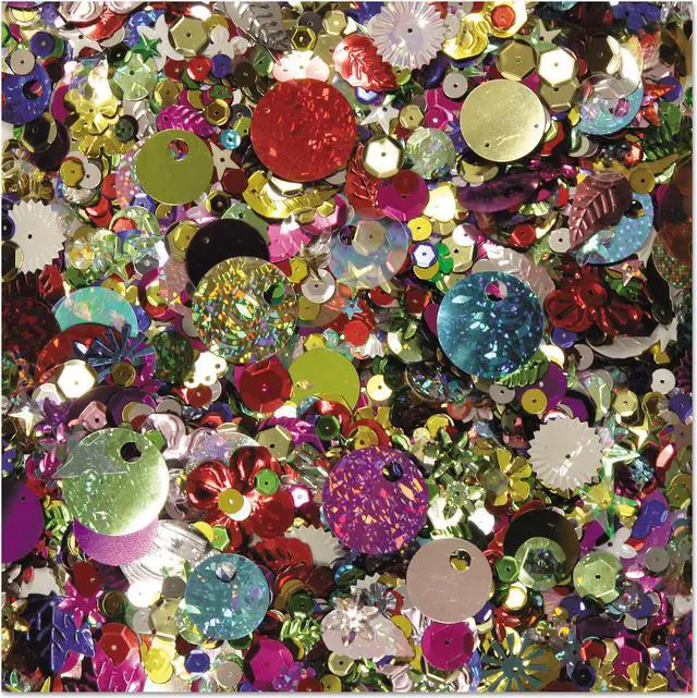Alt view image 7 of 9 - Creativity Street Sequins and Spangles, Assorted Metallic Colors, 4 Oz/Pack 6114