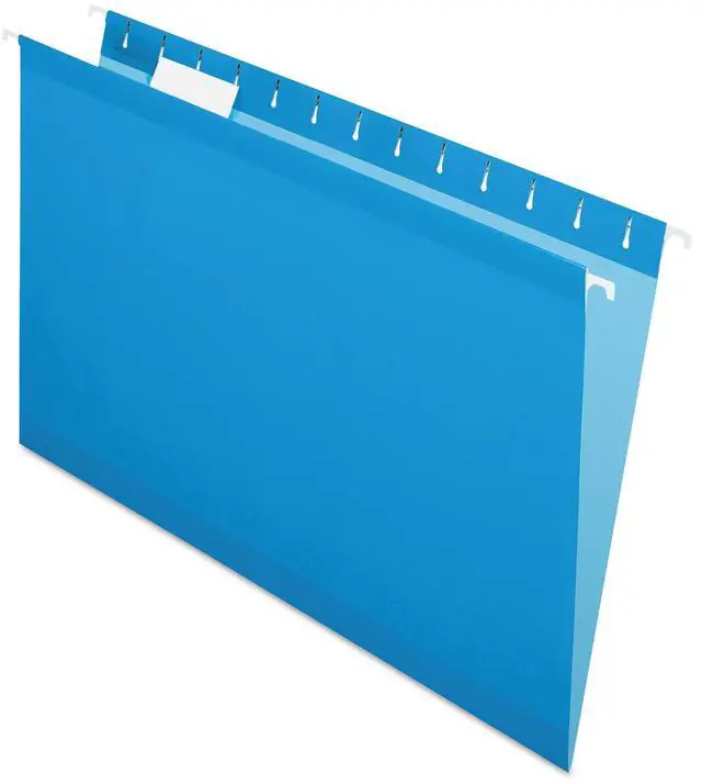 Main image of Pendaflex Reinforced Hanging Folders 1/5 Tab Legal Blue 25/Box 415315BLU
