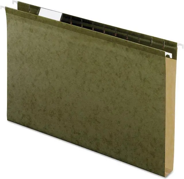 Alt view image 2 of 8 - Pendaflex Reinforced 1" Extra Capacity Hanging Folders Legal Standard Green 25
