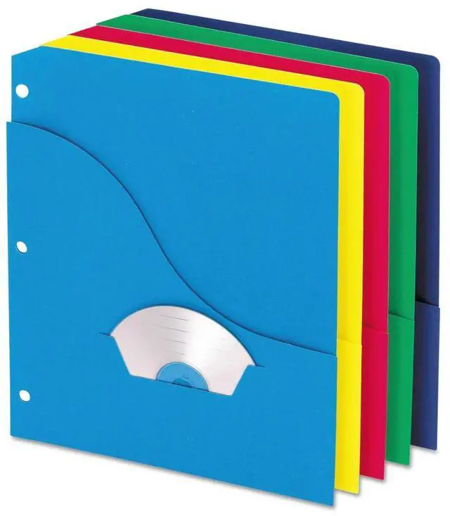 Main image of Pendaflex 32900 Slash Pocket Project Folders, Jacket, Letter, Five Colors, 10/Pack